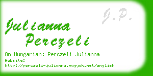 julianna perczeli business card